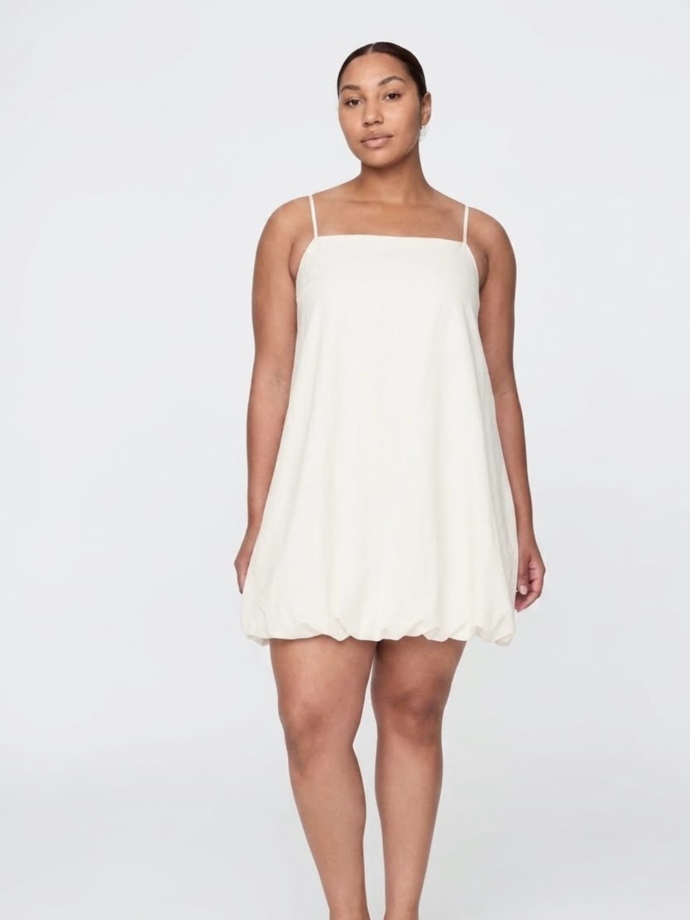 GAP NWT LINEN BLEND BUBBLE DRESS~SIZE L TALL